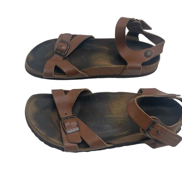 Birkenstock Rio Birko-Flor Brown Sandals Size 7.5 US / 38 - Picture 5 of 15